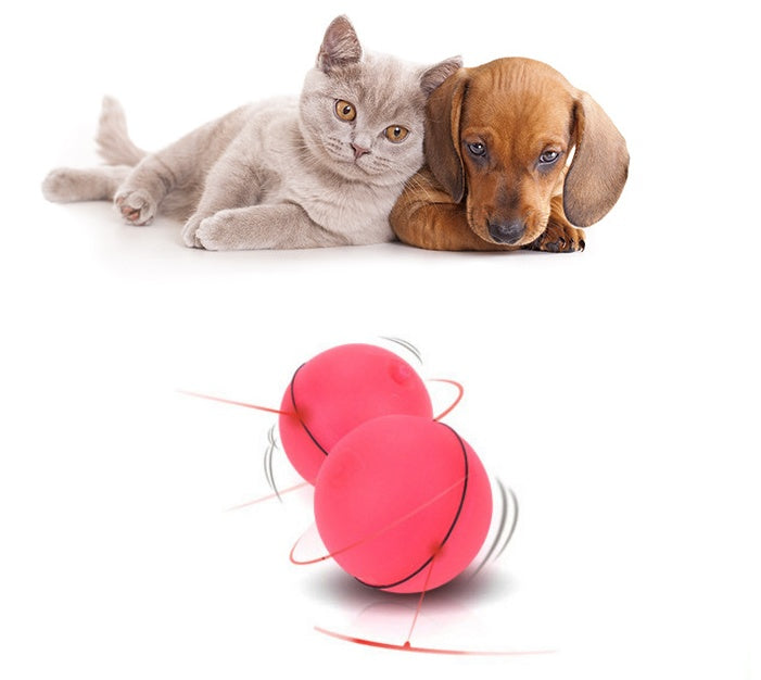 LED Laser Electronic Rolling Toy – Interactive 360° Smart Cat Ball with Lights & Catnip