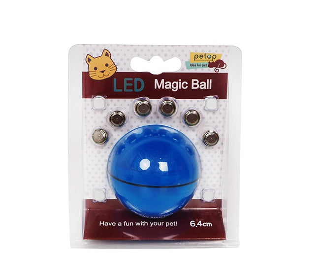LED Laser Electronic Rolling Toy – Interactive 360° Smart Cat Ball with Lights & Catnip