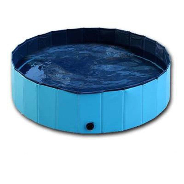 Pet Foldable Swimming Pool – Extra-Durable 0.5mm PVC, Anti-Slip, Quick-Drain, Portable Dog Pool (XXS–XL / 50×8cm – 80×30cm)