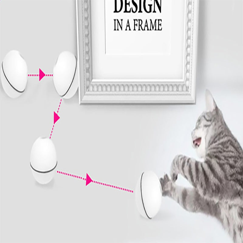 LED Laser Electronic Rolling Toy – Interactive 360° Smart Cat Ball with Lights & Catnip