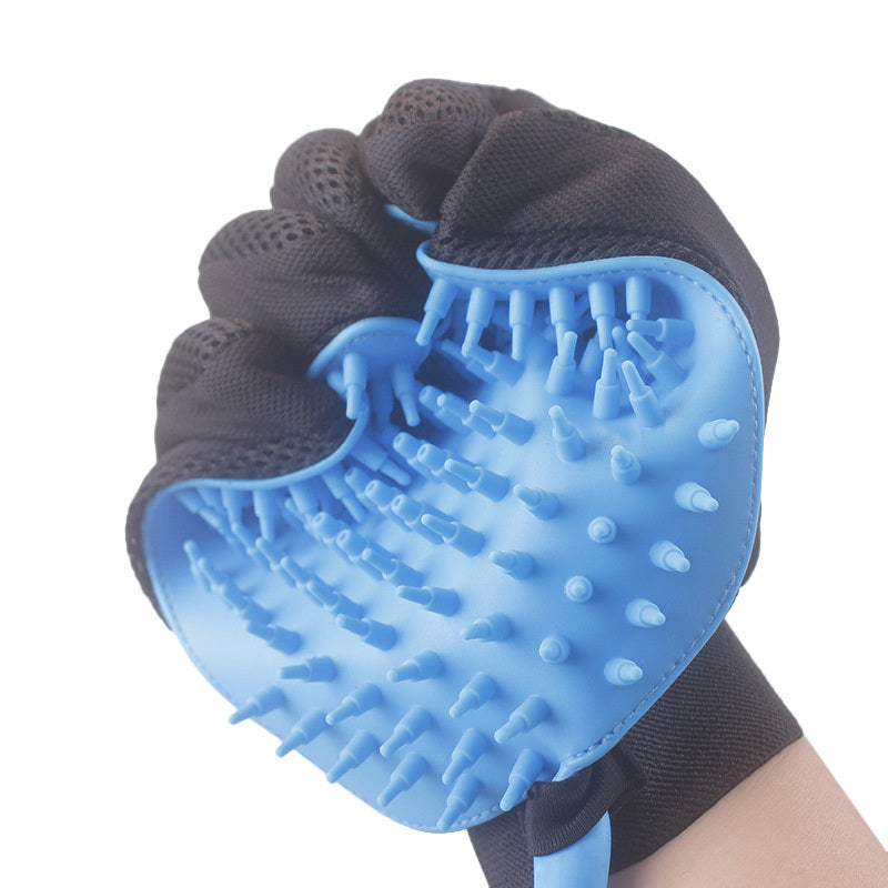 Pet Handheld Bathing Shower Tool – 2-in-1 Sprayer & Massage Grooming Glove with 7.5ft Hose and Multi-Faucet Adapters
