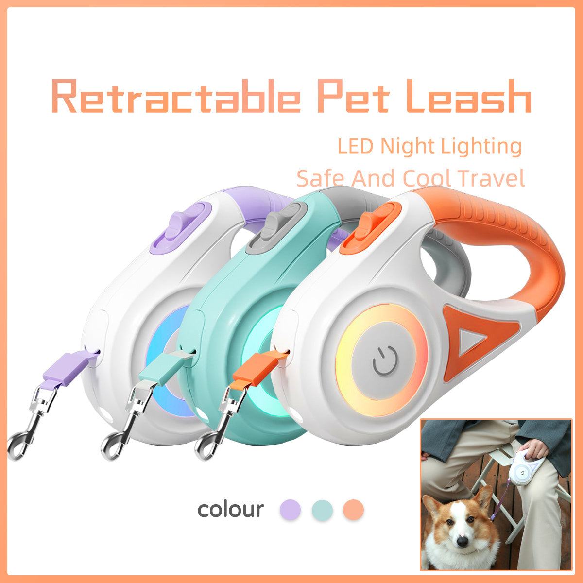 Pet Retractable Traction Leash