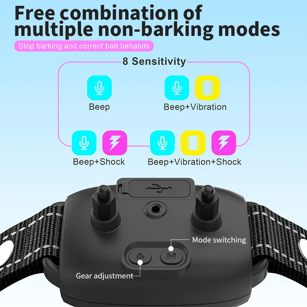 Smart Anti-Barking Collar – Intelligent Dog Trainer for Safe Bark Control